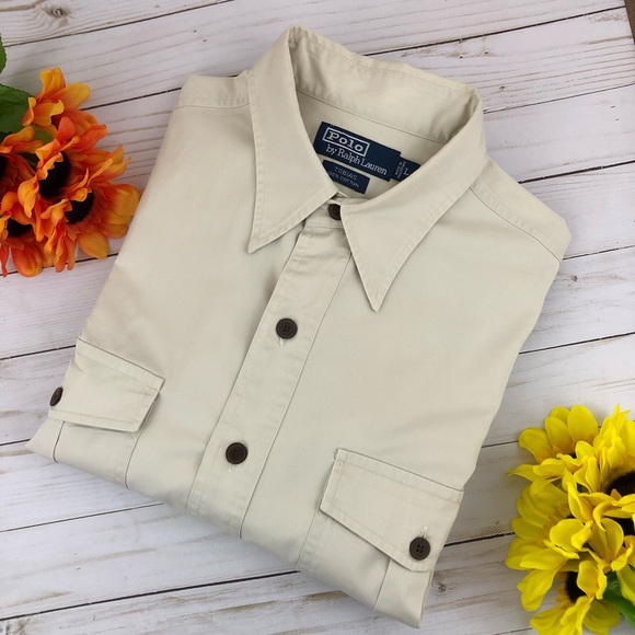 Polo Ralph Lauren Other - Polo Ralph Lauren Tobias Tan Button Down Shirt